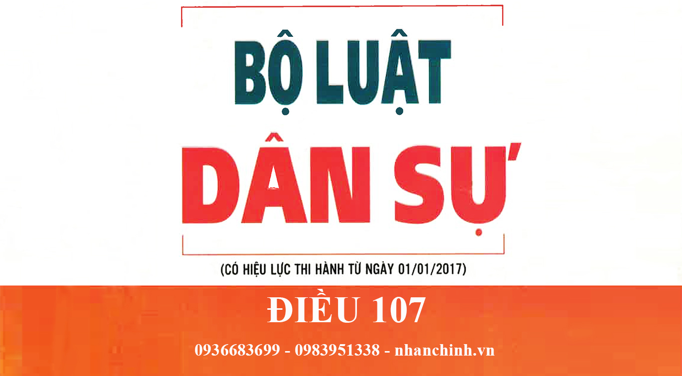 Bất động sản và động sản (Điều 107)