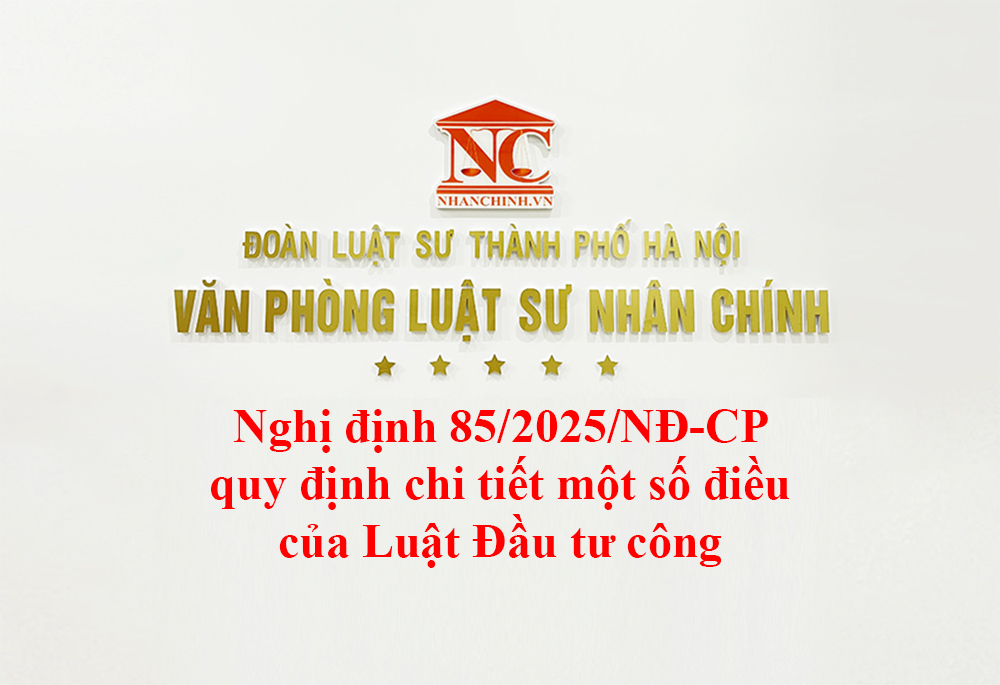 Nghị định 85/2025/NĐ-CP quy định chi tiết một số điều của Luật Đầu tư công